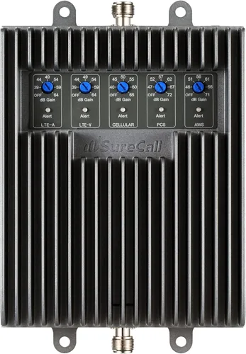 Vista 8 de Surecall Fusion5s 2G, 3G y 4G LTE Home Booster de señal celular con Yagi y 2 domos SC-PolysH/O-72-YD2-KIT
