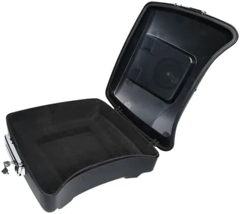 Vista 5 de TCMT Negro mate 10.7 "almohadilla del respaldo del maletero para Harley Tour Pak Touring Glide 14-25
