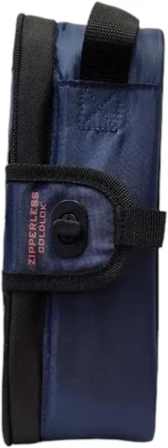 Vista 2 de Arctic Zone Bolsa de almuerzo con forro duro extraíble, divisor ajustable y bandeja de almuerzo integrada, azul marino/rojo