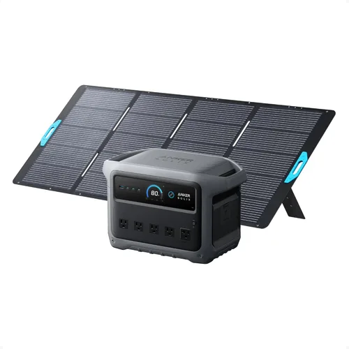 Vista 11 de Anker SOLIX C1000 Gen 2 Estación de energía portátil con panel solar de 100 W, generador solar de 2,000 W (pico de 3,000 W), carga completa en 49