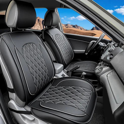 Vista 18 de LINGVIDO Fundas para Asientos de Automóvil – Juego Completo de Cuero Nappa Premium para Asientos Delanteros y Traseros, Duraderas, Cómodas, Fáciles