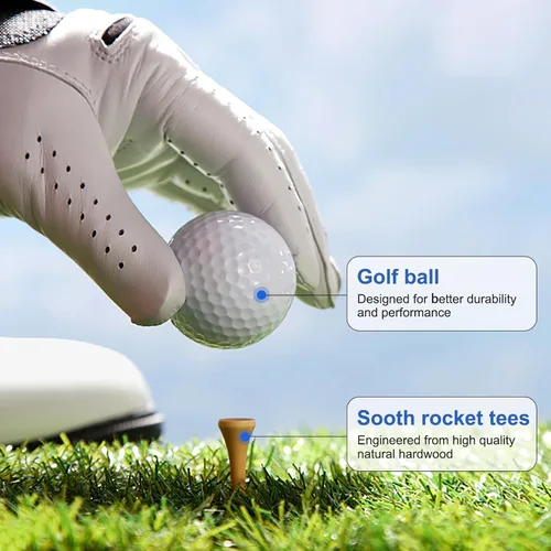 Vista 3 de Golf Gifts for Men and Women, Golfing Accessories Kit with Multifunctional Divot Tools, Golf Tees, Golf Balls and Holder, Rangefinder, Brush