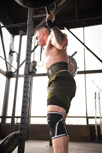 Vista 8 de Gymreapers - Cinturón de levantamiento de pesas de cierre rápido para entrenamiento funcional, neopreno de 4 pulgadas con hebilla de metal, soporte