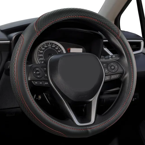 Vista 22 de West Llama - Funda para volante de automóvil personalizada para Toyota Prius, 86, 13.75-14.25 pulgadas