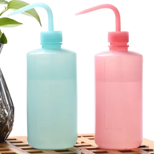 Vista 82 de 2 botellas de lavado de tatuajes de 8.5 fl oz Botella de agua de 8 oz para riego de suculentas y limpieza médica, negro y azul