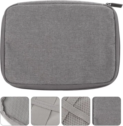 Vista 6 de VALICLUD Watchband Storage Organizer Pouch Gray Portable Watch Strap Bag Holder for Smartwatch Accessories Travel Carrying Case