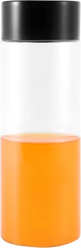 Vista 5 de 18 botellas sensoriales vacías a granel de 14 onzas, botellas de jugo de plástico con tapas, recipientes transparentes reutilizables para bebidas