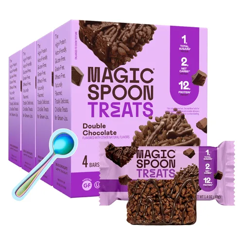 Vista 14 de MAGIC SPOON Golosinas Barras Altas en Proteína Bajas en Carbohidratos Amigables con la Dieta Keto 1g de Azúcar Golosina Crujiente Sin