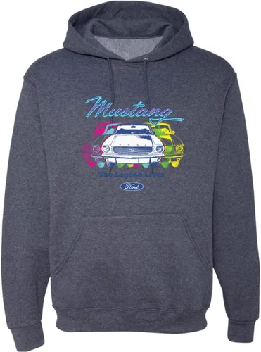 Vista 27 de Wild Bobby Ford Mustang The Legend Lives - Sudadera con capucha unisex con diseño de coches y camiones