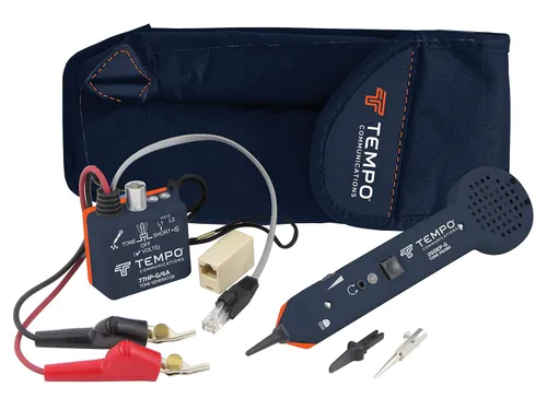 Vista 2 de TEMPO 701K-G6A Kit de rastreo de cables de sonda y tono premium con clips de prueba ABN, datos de trazado, teléfono, coaxial, seguridad, cables