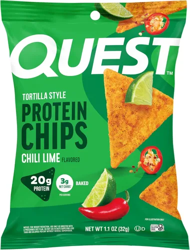 Vista 10 de Quest Nutrition Tortilla Style Protein Chips, Buffalo Ranch, 0.67 oz de proteína, 0.14 oz de carbohidratos netos, aperitivo de proteína sin gluten