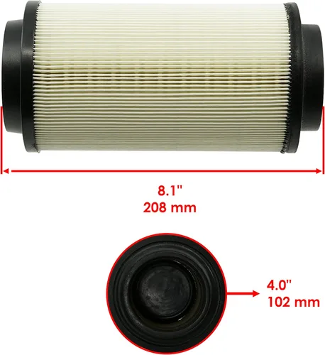 Vista 2 de Caltric Filtro de aire con funda de aire de entrada de prefiltro compatible con Polaris Scrambler 500 4x4 1999-2012 / 2x4 2001-2002