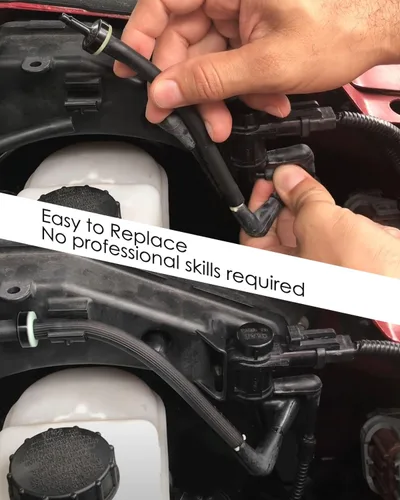 Vista 5 de Ensamblaje de Válvula de Retención de Línea de Vacío de Buje de Bloqueo Automático FL3Z-3A788-B Compatible con Determinados Modelos Ford/Lincoln