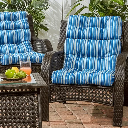 Vista 170 de Greendale Home Fashions Aloha - Cojín para silla de respaldo alto para exteriores de 44 x 22 pulgadas