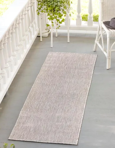 Vista 54 de Rugs.com Outdoor Solid Collection - Alfombra de pelo plano beige de 2 x 3 pulgadas, perfecta para entradas, cocinas, rincones de desayuno, piezas