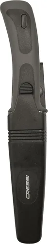 Vista 5 de CRESSI Cuchillo de buceo de acero inoxidable con funda para fijación de piernas- Vigo: diseñado en Italia
