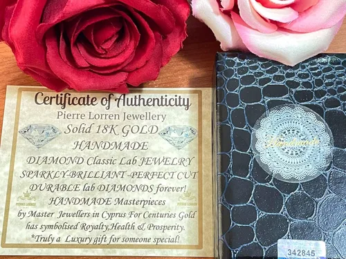 Vista 7 de Collar de diamantes de oro blanco de 18 quilates de lujo de 1.5 quilates, collar de diamantes de oro macizo de 18 quilates para mujer, joyería