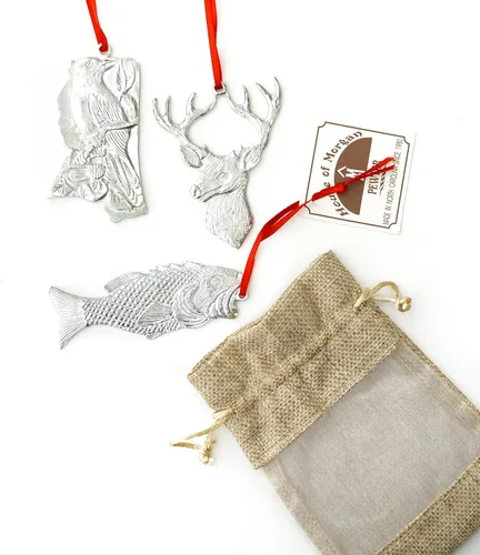 Handmade Mississippi Gift Set - Metal Mississippi Christmas Ornament (Gift Set of 3 (Mississippi Symbols, Deer, Bass))