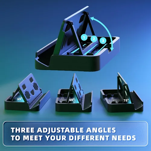 Vista 3 de KUNSLUCK Base de soporte plegable para cubierta de vapor, soporte de cubierta de vapor ajustable y portátil mejorado con almohadilla de silicona