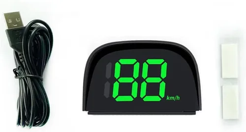 Vista 10 de Shkalacar Velocímetro GPS digital para coche, HUD, pantalla con velocidad, mph/kmh, USB Plug and Play para todos los coches