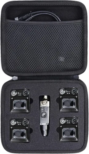 Vista 9 de co2CREA Estuche rígido compatible con Xvive U2 Guitar Wireless System Digital Guitar Transmisor inalámbrico y receptor