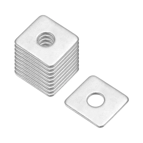 Vista 70 de uxcell Arandela cuadrada, 10 piezas M3x10x10x1mm 304 arandelas de placa cuadrada de acero inoxidable 304 Junta espaciadora de almohadilla plana