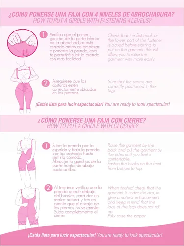 Vista 6 de MD 0085 Slimming Firme Body Shaper para Mujer Fajas Colombianas para Mujer