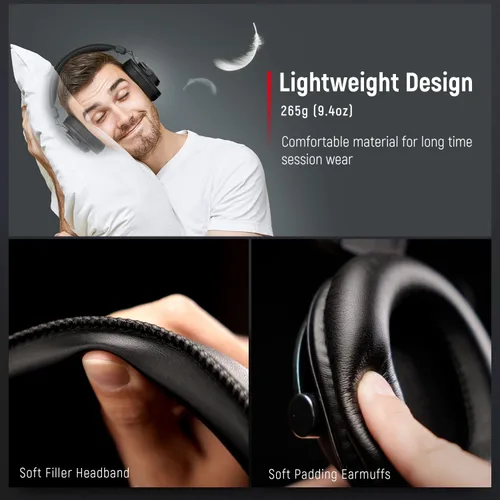 Vista 6 de FIFINE Juego de micrófonos para juegos de PC, auriculares para monitor de estudio, micrófono de escritorio para grabación de computadora, paquete