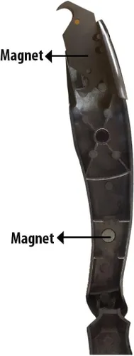 Vista 5 de 19-101 Cuchillo de vinilo de seguridad con doble imán y 2 muescas