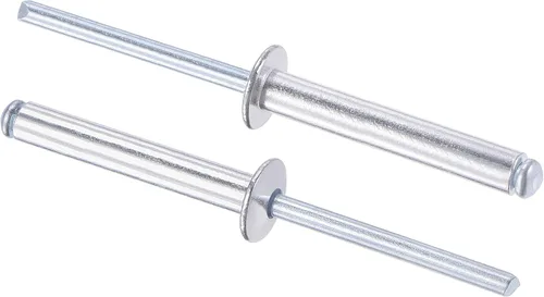 Vista 15 de uxcell Remaches ciegos, remaches de aluminio para tirar de remaches de decoración de núcleo de 0.197 in de diámetro de 1.181 in de longitud