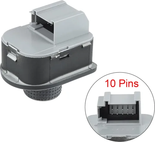 Vista 5 de X AUTOHAUX Interruptor de espejo retrovisor eléctrico Control remoto 1J1959565F para Volkswagen Beetle 1998-2010 Jetta 1999-2005 Passat 1998-2005