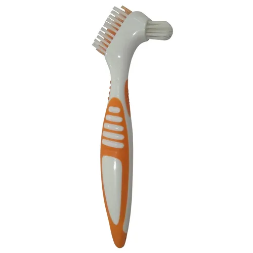Vista 3 de Gus Craft - Juego de 2 cepillos de limpieza de dentaduras postizas - Juego de limpiador de dentaduras postizas prémium para cuidado de dentaduras