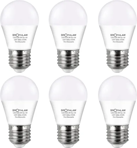 Vista 10 de Bombillas equivalentes a 25 W, luz LED A15 de 3 W, base E26, 2700 K, luz blanca cálida de bajo vatio, bombilla de mesita de noche, bombilla