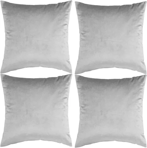 Vista 22 de GIGIZAZA Fundas de almohada decorativas de terciopelo color champán, fundas de almohada para sofá (18 x 18 pulgadas, 4 piezas, champán)