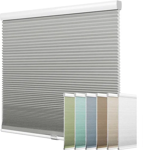 Vista 12 de Keego Persianas celulares opacas sin cordón para ventana, persianas de panal para ventanas, cortadas a medida, con cancelación de ruido
