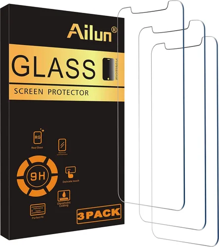 Vista 13 de Ailun - Protector de pantalla Apple iPhone 11 Pro/iPhone Xs/iPhone X, pantalla de 5.8 pulgadas, vidrio templado 2.5D, para la mayoría de las fundas