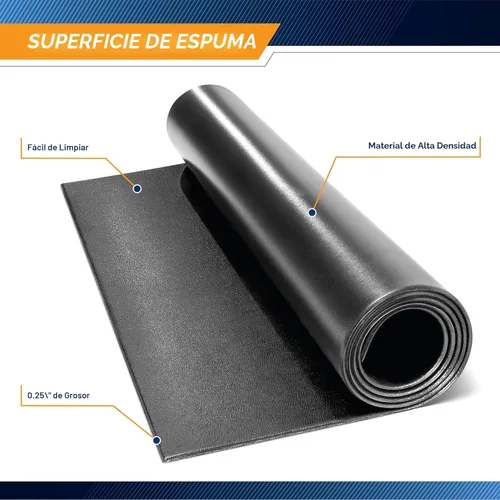 Vista 3 de Marcy Esterilla de Equipo de Fitness y Protector de Suelo Compatible con Cintas de Correr, Elípticas, Bicicletas Estáticas, Bicicletas Estacionarias