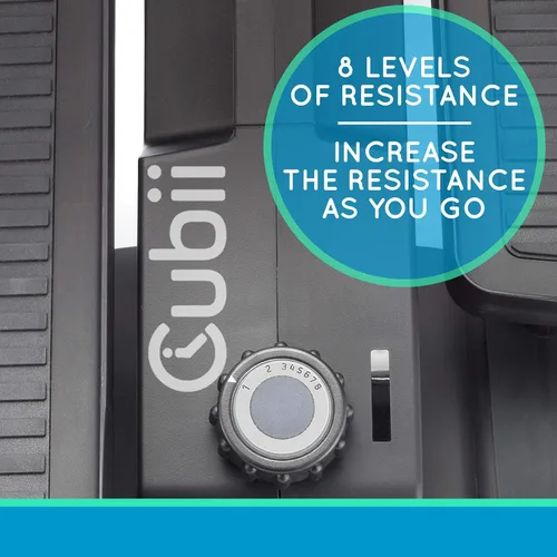 Vista 8 de Cubii JR1 Bundles, Under Desk Elliptical, Dumbell Weights, Workout Mat, Pedal Exerciser with LCD Fitness Tracker Screen, Adjustable Resistance, Work