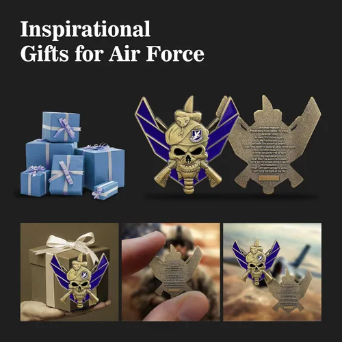 Vista 6 de Monedas de desafío militar de la Fuerza Aérea de los Estados Unidos de la Fuerza Aérea