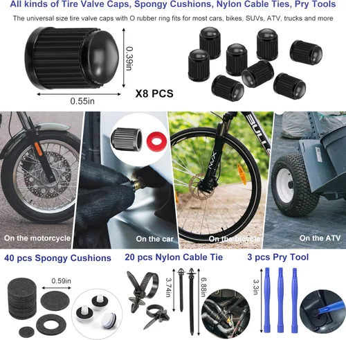 Vista 3 de Kit de herramientas de extracción de molduras 250 piezas, kit de herramientas de extracción para automóvil, juego de herramientas de palanca