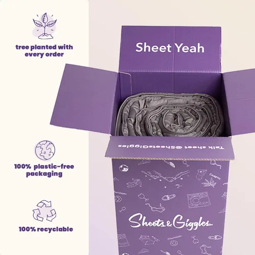 Vista 4 de Sheets & Giggles Eucalipto lyocell, edredón alternativo de plumón para todas las estaciones, fresco al tacto, fabricado responsablemente, sin