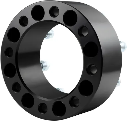 Vista 9 de SCITOO 4 espaciadores de rueda de 3 pulgadas, 8 x 6.5 de diámetro, pernos de 5.118 in 9/16-18 8 adaptadores de espaciadores de rueda aptos para Ford