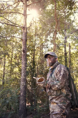 Vista 7 de STRUT COMANDER Ole Scratch Slate Pavo Pot Llamada, imprescindible accesorio de caza, golpeador de caza de pavo y olla realista llamada de sonido