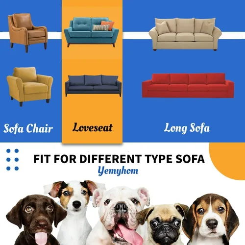 Vista 6 de YEMYHOM - Fundas elásticas para cojín individual, protector de sofá, silla, asiento, funda deslizante, funda suave de sofá, reemplazo, grande, a