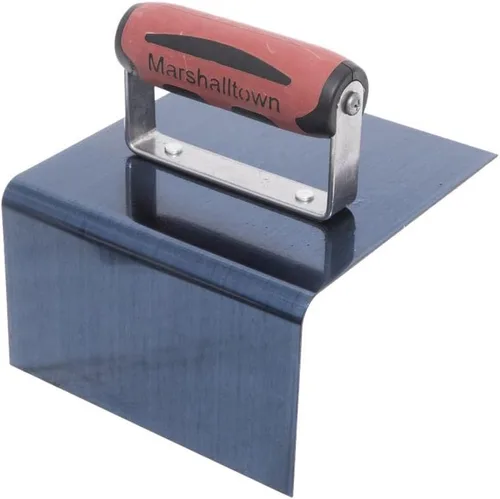 Vista 2 de MARSHALLTOWN Herramienta de paso de acero azul, herramienta de nariz, tamaño de hoja de 6 x 6 x 3 pulgadas, radio de 1/2 pulgada, ángulo de 90