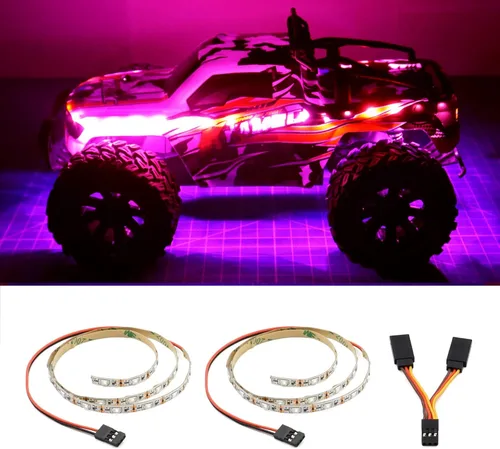 Vista 12 de Tira de luces LED para aviones de ala fija ala con control remoto, drones, autos y camiones de control remoto.