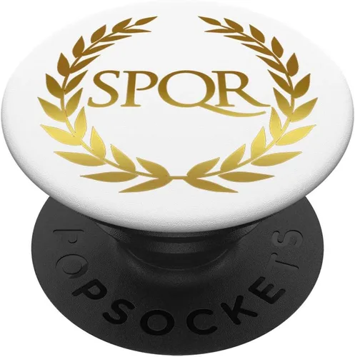 Ancient Roma SPQR – PopSockets Grip y soporte para teléfonos y tabletas, Negro