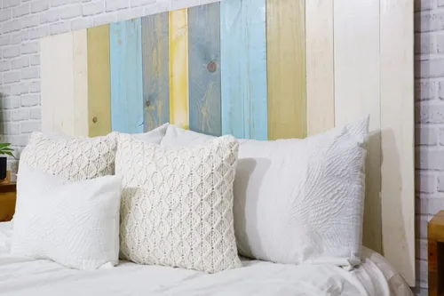 Vista 58 de Diseño mixto: cabecero hecho a mano. Se monta en pared: Fácil instalación:, Madera, Mezcla de todo terreno.