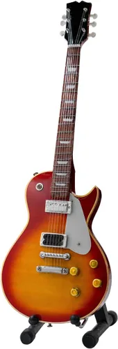 Vista 7 de Réplica de guitarra en miniatura. Regalo pequeño de madera para amantes de la música, 10 pulgadas