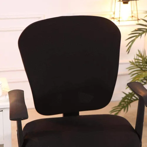 Vista 2 de mmcrz Fundas para silla de computadora de oficina, funda de asiento elástica dividida, extraíble y lavable, funda protectora para silla giratoria